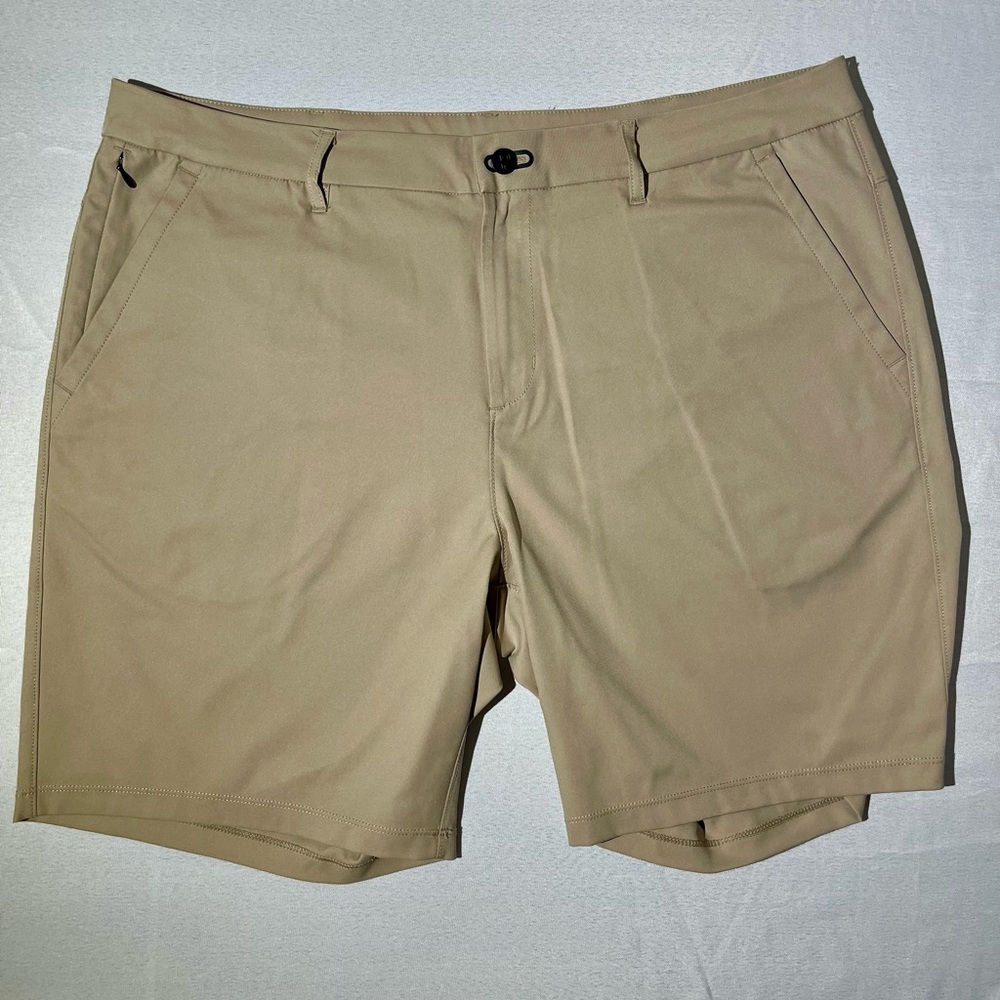 Public Rec Men’s DEALMAKER CHINO+ SHORT Sand Color, Size 38